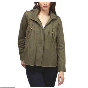 Lucky Brand Raw Edge Military Jacket with removable hood